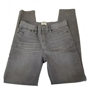 stretch jeans skinny high rise lookout high waist J. Crew gray